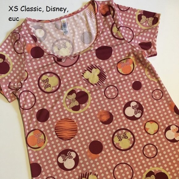 XS Lularoe Classit T, Disney, Minnie Mouse - Picture 1 of 2